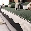 Cojín de sofá de pana engrosada para otoño e invierno, antideslizante, a prueba de polvo, cálido, antiarañazos de gato, funda de cojín de asiento de sofá de una pieza