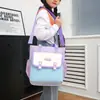 Bolso de mano estilo británico nuevo, gran capacidad, bolsa para tutoriales de estudiantes, bandolera para clase de entrenamiento infantil, se puede imprimir LOGOTIPO