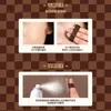 Base de Maquillaje Líquida con Polvo de Galleta de Chocolate para Fijar el Maquillaje, Polvo Fácil de Aplicar, Corrector de Maquillaje de Doble Uso Húmedo y Seco