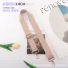 Bolsa Transversal Espessa Transfronteiriça com Alça de Ombro Única Ajustável de Alta Qualidade para Mulheres, Alça de Bolsa Colorida com Padrão Pit, Alça de Bolsa de Reposição em Tecido