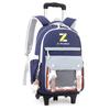 Mochila Escolar con Carrito de Gran Capacidad Fish Nueva Unisex Grado 3 a 9 Peso Reducible Extraíble Venta Caliente Transfronteriza