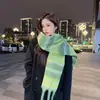 Colección de Bufandas de Mohair de Color Sólido de Otoño e Invierno, Bufandas Atmosféricas Estilo Coreano, Bufandas Chal Ampliadas y Engrosadas al por Mayor