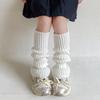 Calcetines para Niñas Cubre Otoño e Invierno Encaje Calcetines Apilados Gruesos Cuerno Pantorrilla Estilo Ballet Estilo Coreano Calcetines Largos Apilados para Niñas