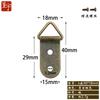 Gancho Criativo para Porta-Retrato Anel Triangular para Pendurar Porta-Retrato Pendurar na Parede Metal Acessórios Decorativos para Pintura Suporte Niquelado