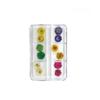 Nuevo estilo de flores secas para uñas, 6 rejillas rojas, girasol japonés, flor natural estrellada, decoraciones para uñas DIY