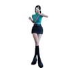 Camiseta Corta Sexy Pura Estilo Europeo y Americano para Mujer Color Sólido Cuello Alto Medio Chica Picante Ajustada Top de Verano Manga Corta Camisa Versátil