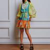 2025 Aliexpress Primavera Moda Casual para Mujer Estilo Étnico Camisa Cárdigan Vestido Elegante Versátil para Mujer