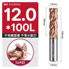Fresa de aço tungstênio Huhao 65 graus, carboneto de 4 cortes, especializada para aço inoxidável, ferramenta CNC, fresa de topo de comprimento estendido