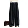 Calça pantalona estilo Old Money para mulheres, nova coleção outono 2026, versátil e moderna para o trabalho, cobre o quadril e afina, design de perna curva
