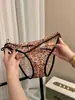 Chica con Estampado de Leopardo~Nuevas Bragas Sexys de Encaje con Tirantes Finos 2025, Diseño Hueco de Puro Deseo, Braguitas de Cintura Baja para Mujer Joven