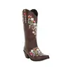 2022 comercio exterior nuevas botas de moda bordadas talla grande botas florales europeas y americanas botas vaqueras venta al por mayor