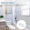 5 Peças Adesivo Amortecedor de Silicone para Assento Sanitário Tampa de Vaso Sanitário Transparente Criativo Almofada Amortecedora Criativa Adesivo Abafador de Tampa de Vaso Sanitário