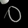 Pulseira de Pérolas de Vidro de Alta Qualidade para Mulheres, Luxo Leve, Nicho, Simples, Exquisite, Estilo Frio, Novo Acessório Versátil