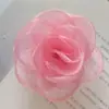 Estilo coreano quince piezas flor de hilo tela de hilo de nieve flor flor de borde quemado hecho a mano DIY accesorios para ropa pinza para el pelo accesorios de joyería