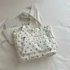 2026 Bolso Nuevo de Nailon con Estampado de Lunares Bolso Tote Casual Moda Estilo Coreano Versátil Gran Capacidad Bolso de Hombro
