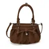 Bolso de Mano Vintage Plegado de Gamuza para Mujer, Bolso Pequeño, Moda Nueva Otoño/Invierno 2026 Bolso Cruzado Versátil para el Uso Diario