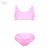 Tentación Sexy Conjunto de 2 Piezas Ropa Interior Sexy Pijama Vestido Ropa Ajustada Traje de Baño Ropa para el Cuerpo Transparente Ropa para Escenario