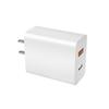 Cargador de doble puerto Ce/Uk/Fcc Adecuado para teléfonos móviles Apple Carga rápida PD Doble puerto 20W Teléfono móvil Enchufe de carga flash certificado