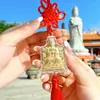 2026 Novo Festival Mazu Pingente da Fortuna Folha de Ouro Enfeite para Pendurar no Carro Decoração de Interior de Carro Presente Promocional para Transmissão ao Vivo