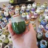 Cerâmica Jingdezhen Mini Vaso Hidropônico Recipiente para Flores Ornamento de Presente Criativo Decoração de Arranjo de Flores Venda Direta de Fábrica Atacado