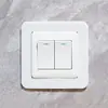 Pegatina de Pared de Silicona para Interruptor Cubierta Protectora Lámpara Moderna Simple Interruptor Doble Decoración del Hogar Estéreo 3D Cubierta de Marco Escandinavo
