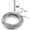 Lanyard de seguridad para iluminación cable de acero para araña punto Estaño Cabeza de estaño plástico transparente recubierto alambre de acero niquelado zincado 1.5mm