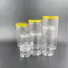 Tapa de Aluminio Espesada Mascota Botella de Plástico Transparente Tarro de Plástico Nueces Frutas Secas Granos Botella de Té de Hierbas Tarro Tarro Sellado