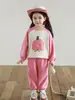 Wulibu-2026 Moda Nueva y Elegante de Primavera y Otoño, Sudadera con Estampado de Dibujos Animados y Mangas Raglán para Niños, Moda Trendy para Niñas