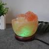 Lámpara de sal LED colorida que cambia de color, pequeña cornucopia, lámpara decorativa, lámpara de sal del Himalaya, fábrica de lámparas de sal talladas, generación de lámparas de sal