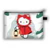 Nuevo Monedero Grande de Navidad de Hello Kitty para Niños, Bolso de Mano con Asa Larga de Gran Capacidad para Cosméticos, Lindo Bolso Cruzado