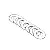 Aço Inoxidável 304 Gaxeta Plana Couro Cabelo Metal Vedação Anel de Retenção Meson Gaxeta Redonda Gaxeta Plana Gaxeta de Aço Inoxidável