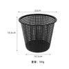 Cubo de Basura de Plástico para el Hogar sin Tapa para Inodoro, Oficina, Baño, Dormitorio, Sala de Estar, Papelera Hueca para Residuos de Cocina