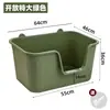 Bandeja para Gatos Extra Grande, Bandeja para Arena de Gato Ultra Gruesa, Antisalpicaduras, Elevada, Bandeja para Arena de Gato Extra Grande para Maine Coon, Bandeja para Gatos Abierta