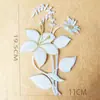 Parche Exquisito para Disfraz Flor de Ciruelo Parche de Tela Bordada Parche Estilo Antiguo de Tíbet Parche para Disfraz de Baile Cuadrado Yangko Parche