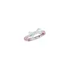 Anéis de Casal Prata S925 Laço de Amor para Homens e Mulheres, Anéis de Casal Laço Luminoso de Luxo Leve, Presente de Anel para Feriado