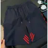 Pantalones Cortos de Baloncesto de Estilo Americano para Hombre, con Rayas Laterales, de Verano, Delgados de Nailon, de Secado Rápido, Pantalones Deportivos, Shorts de Longitud Media Casual de Moda
