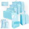Bolsa de almacenamiento de viaje, juego de seis piezas, juego de siete piezas, juego de ocho piezas, bolsa de lavado plegable, bolsa de almacenamiento de ropa, paquete de bolsa de viaje