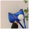 Bolsa pequena de couro envernizado brilhante feminina primavera verão 2024 nova bolsa de axila com estampa de crocodilo para meninas da moda mini bolsa feminina