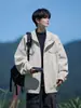 Chaqueta de Motocicleta Retro Americana Chaqueta de Cuero PU para Hombre, Tallas Grandes, Corte Holgado, Diseño Moderno, Cleanfit, Ropa Exterior Fresca y Elegante