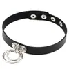 Gola Feminina Tira para Pescoço Gargantilha Corrente para Clavícula Preto Cool Pêssego Escuro Coração Punk Pescoço Metal Estilo Gótico Coração