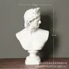 Estatua de Arte Estilo Europeo Apolo Griego Dama Romana Diosa de la Luna Adorno de Decoración para Hogar Estudio Oficina