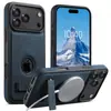Adecuado para iPhone18Promax Carga Inalámbrica Magsafe Funda de Cuero para Teléfono Móvil Soporte para Coche Cubierta Protectora Magnética