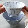 Tazón de sopa de estilo japonés con esmalte azul y blanco, tazón de fideos de arroz de estilo japonés