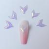 Little Red Book Internet Celebrant Mesmo Estilo Electroplated Aurora Fishtail Nail Art Jóias DIY Luminous Fishtail Decoração de Unhas