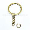 Fabricantes de origen llavero spot oro/negro/plata con cadena de cuatro eslabones llavero de oro KC