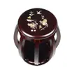 Taburete de madera maciza guzheng taburete redondo taburete de tambor taburete de mesa de comedor chino varios estilos mesa de té taburete pequeño bajo fuerte y duradero estampado