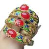 Pulsera de Ágata Azul Incrustada para Mujer Pulsera Abierta de Calcedonia Verde Pulsera de Ágata Amarilla Precio Especial