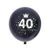 Balões de Aniversário de 12 Polegadas para 18º 30º 40º 50º 60º Aniversário Decoração de Festa de Aniversário Suprimentos Amazon Wish
