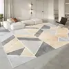Manta de Mesa de Centro de Luxo Leve Alta Qualidade Tapete Sala de Estar Estilo Creme Sofá Tapete de Chão Lavável Apenas com Pano Antiderrapante Tapete de Quarto ao Lado da Cama