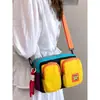 Bolsa de teléfono deportiva ins estilo japonés Harajuku dopamina, bolsa cruzada versátil simple multifuncional estilo coreano para ropa de trabajo para mujer